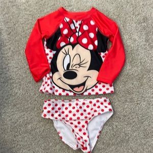 Minnie Mouse 3T 2 piece swim